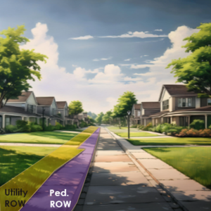 Rights of way in a suburban Colorado neighborhood