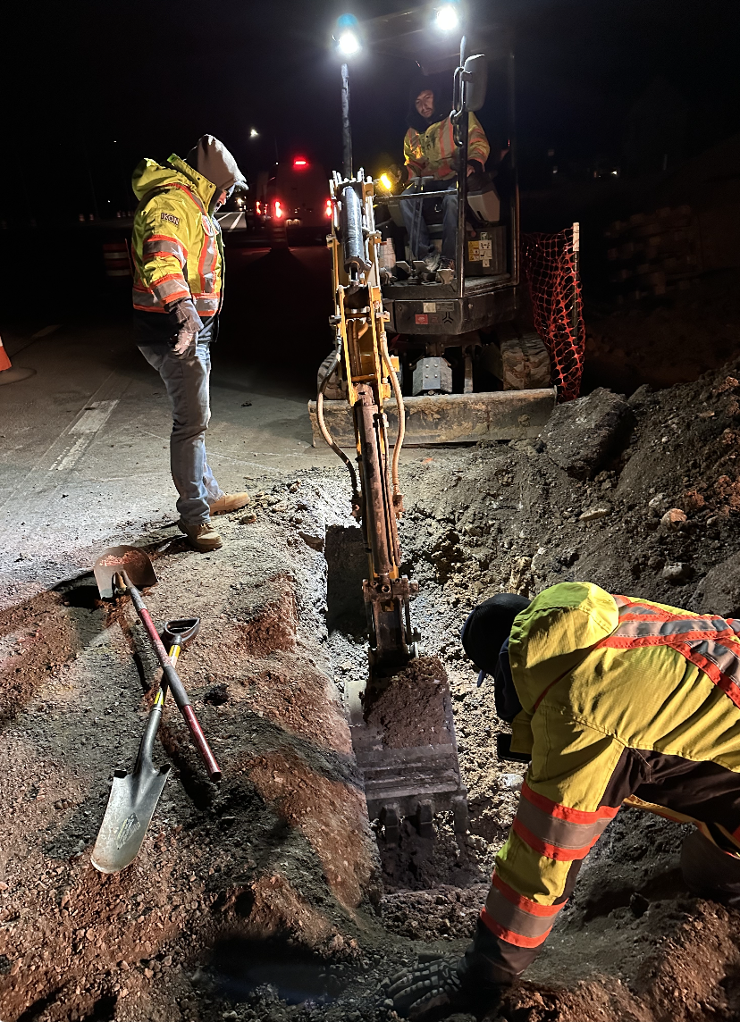 Trace Fiber Services emergency repair crew during Colorado OSP damage call out