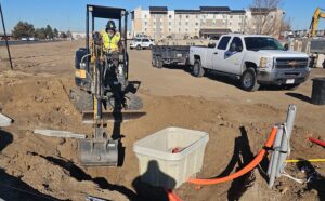 Trace Fiber crews conduct light civil construction during OSP handhole installation