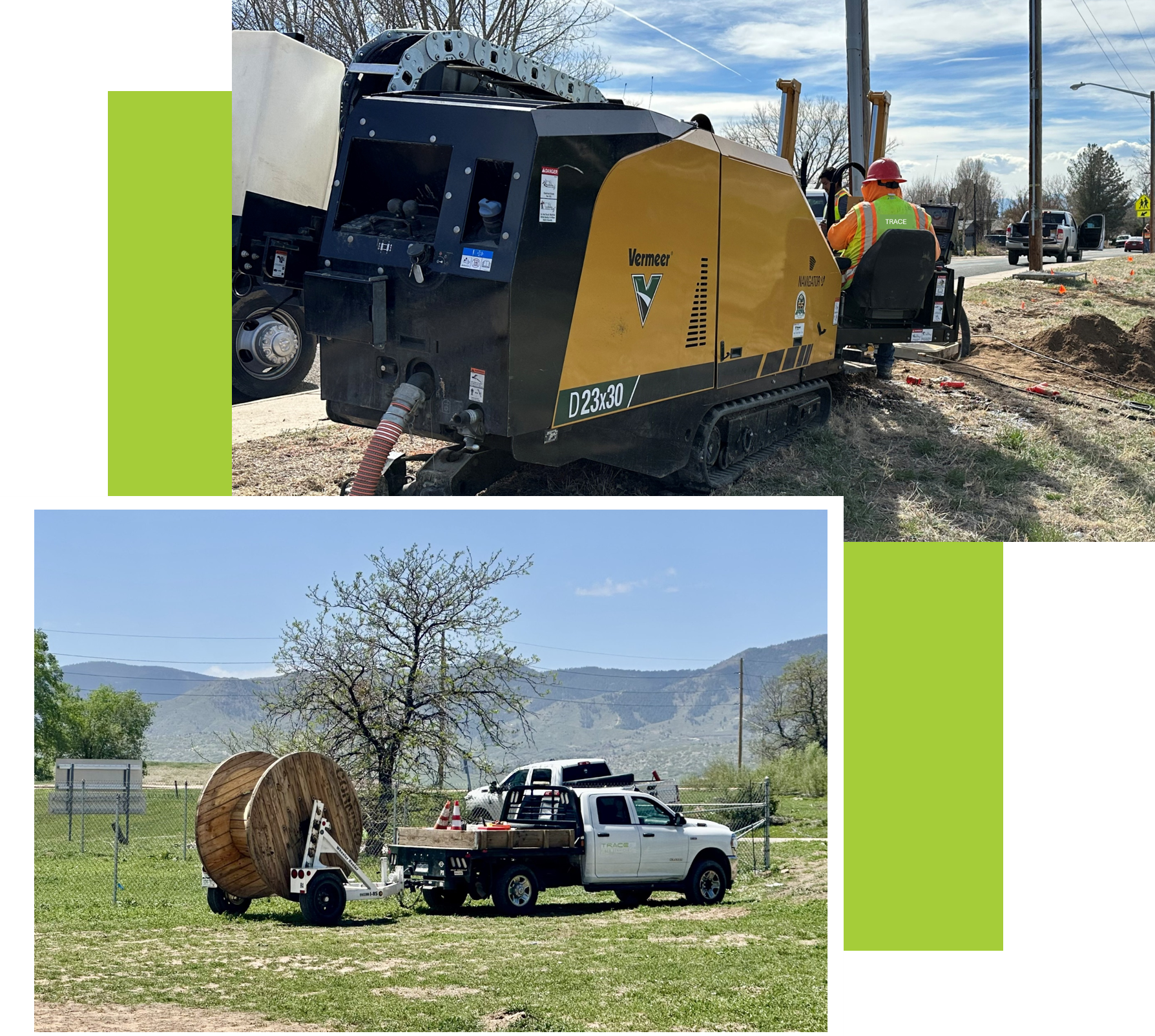 Trace Fiber Service providing OSP construction and maintenance service throughout Colorado and the Mountain West