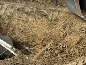 Damaged fiber cable for telecom in Denver Colorado